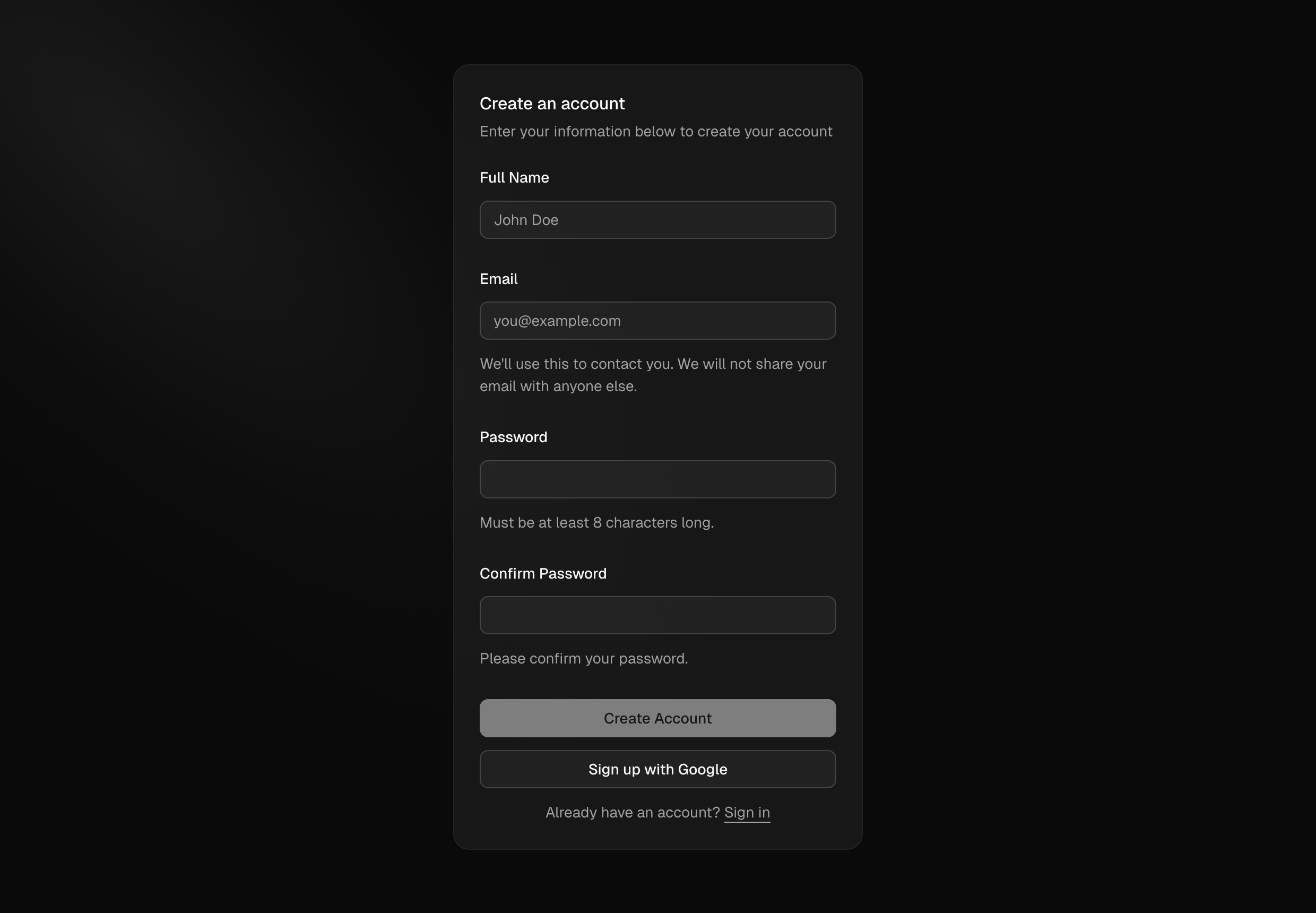 signup-simple-reactive-form