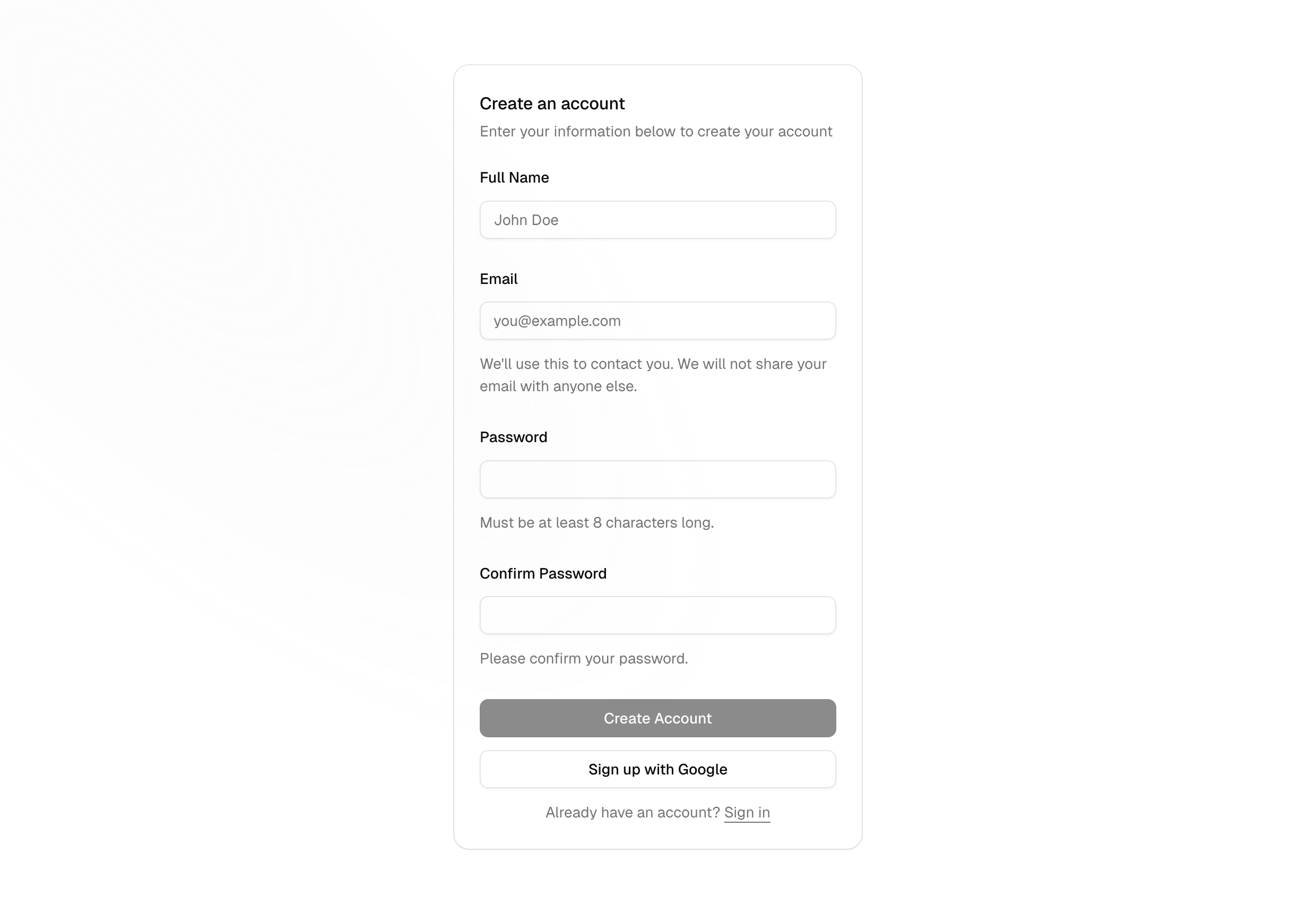 signup-simple-reactive-form